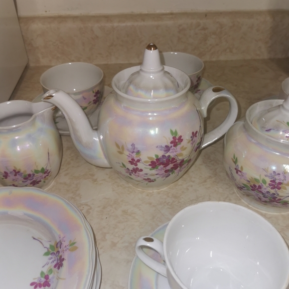 DULEVO PORCELAIN RUSSIAN Tea Set - Picture 5 of 6